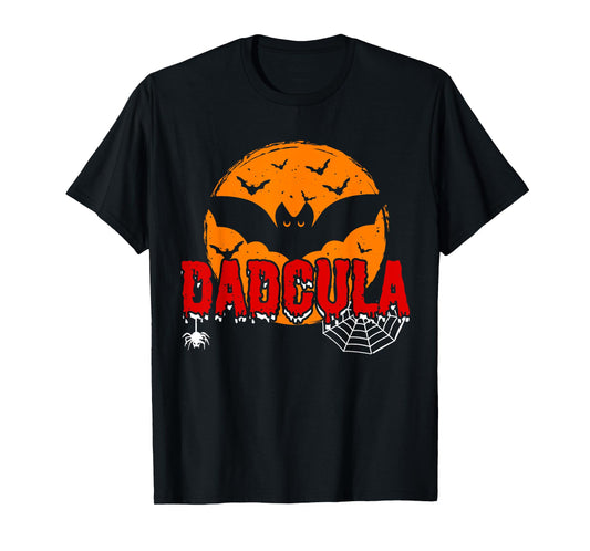 Dadcula Vampire Dad Vampire Costume Halloween Dracula Dad T-Shirt