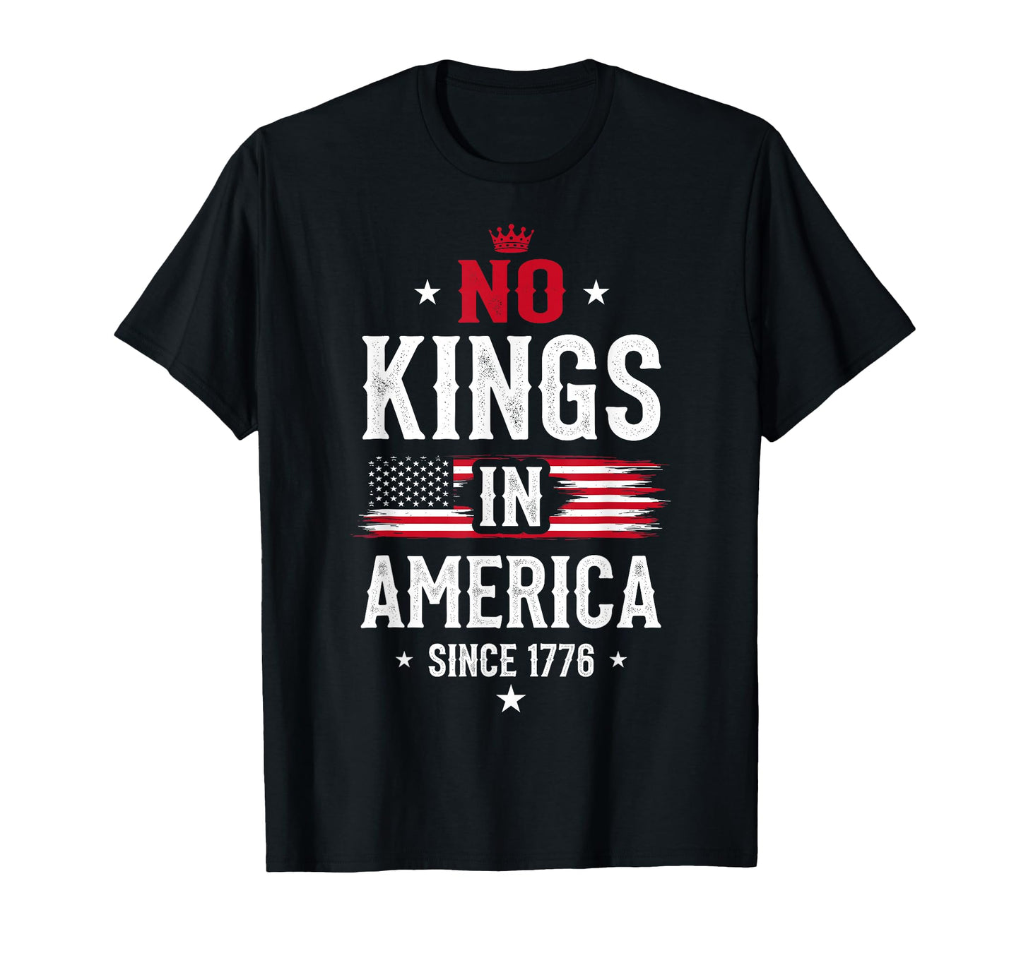 No Kings in America Since 1776 Protest Anti-Trump Fascism T-Shirt