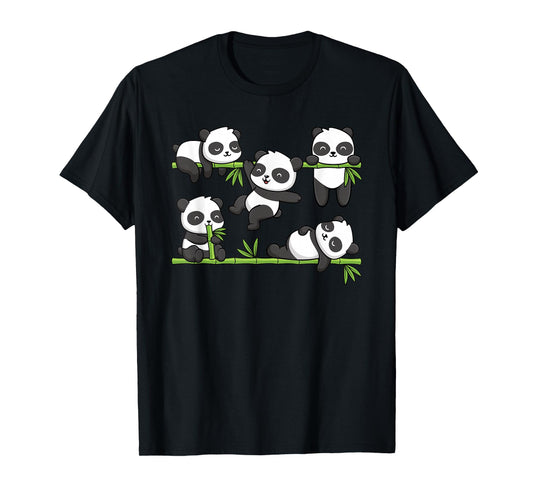 Cute Kawaii Panda Bear Panda Lover Men Women Kids T-Shirt