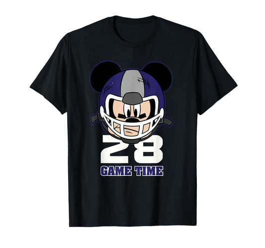 Disney Mickey Mouse Football #28 Game Time Sports T-Shirt