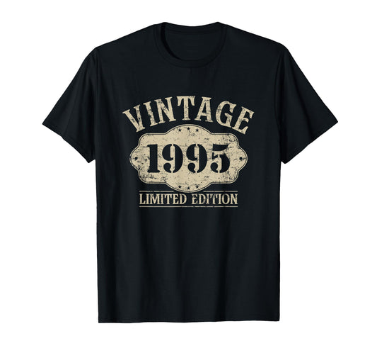 30th Birthday Born 1995 Limited Edition Vintage 1995 T-Shirt