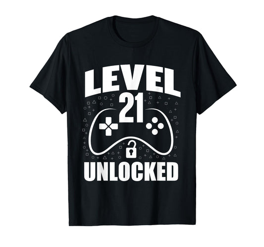21st Birthday Gaming Gamer 21 Years Old Bday T-Shirt