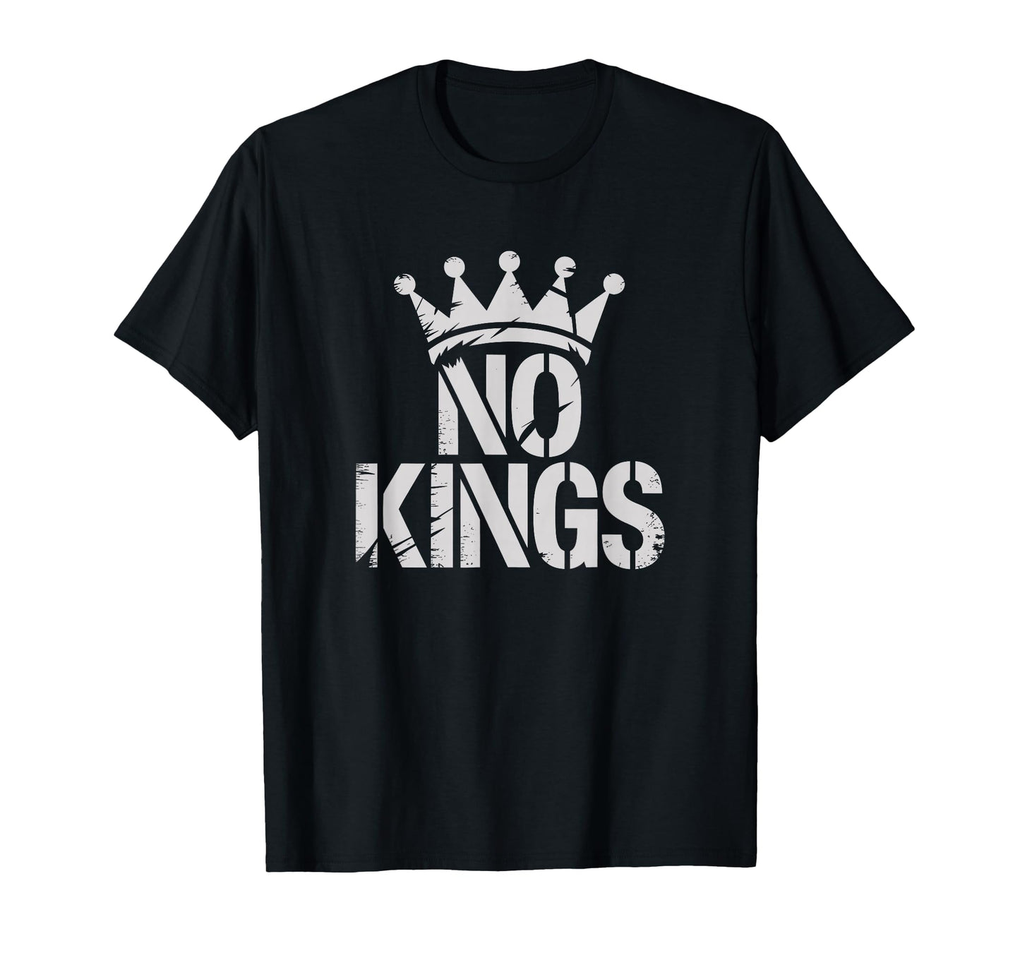 No Kings in USA tees. Minimalist Design Freedom Statement T-Shirt