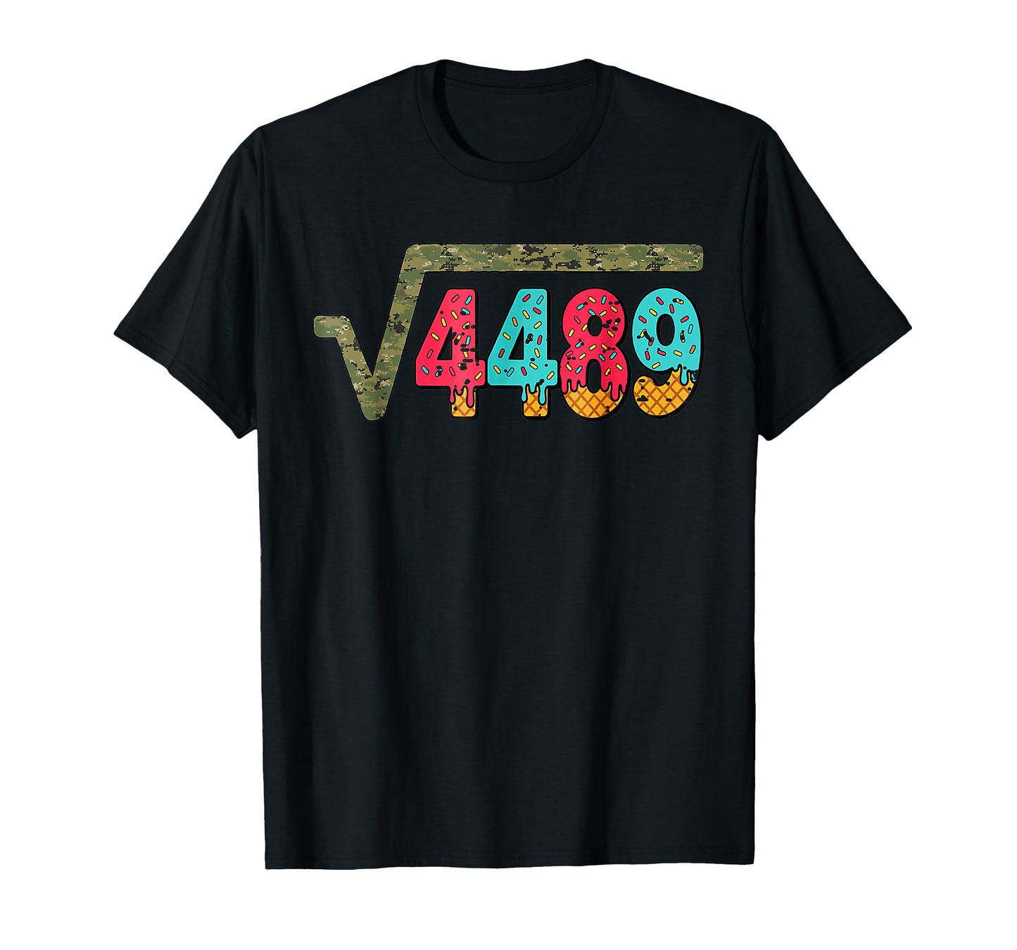 Square Root 4489 Slang Math Teacher Six Seven 6 7 Meme T-Shirt