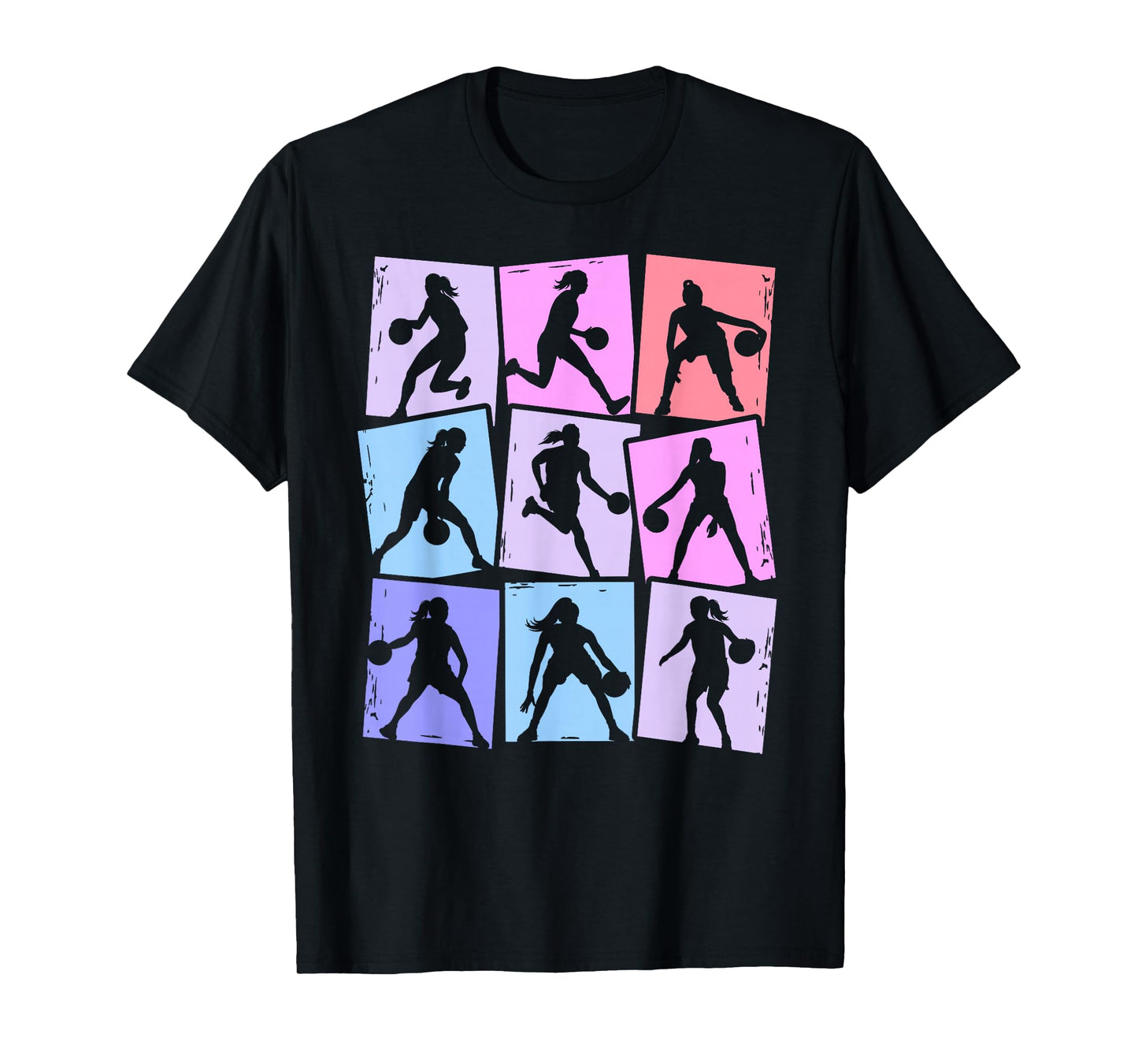 Basketball Player Kids Women Girls T-Shirt