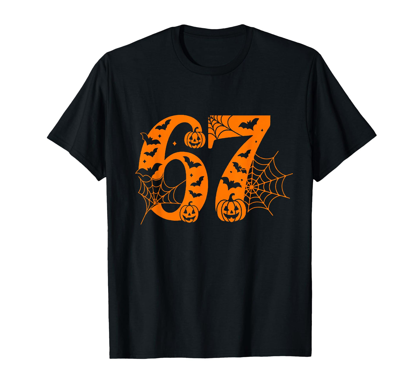 Number 6 7 Meme Saying 6 7 Six Seven Halloween 67 Costume T-Shirt