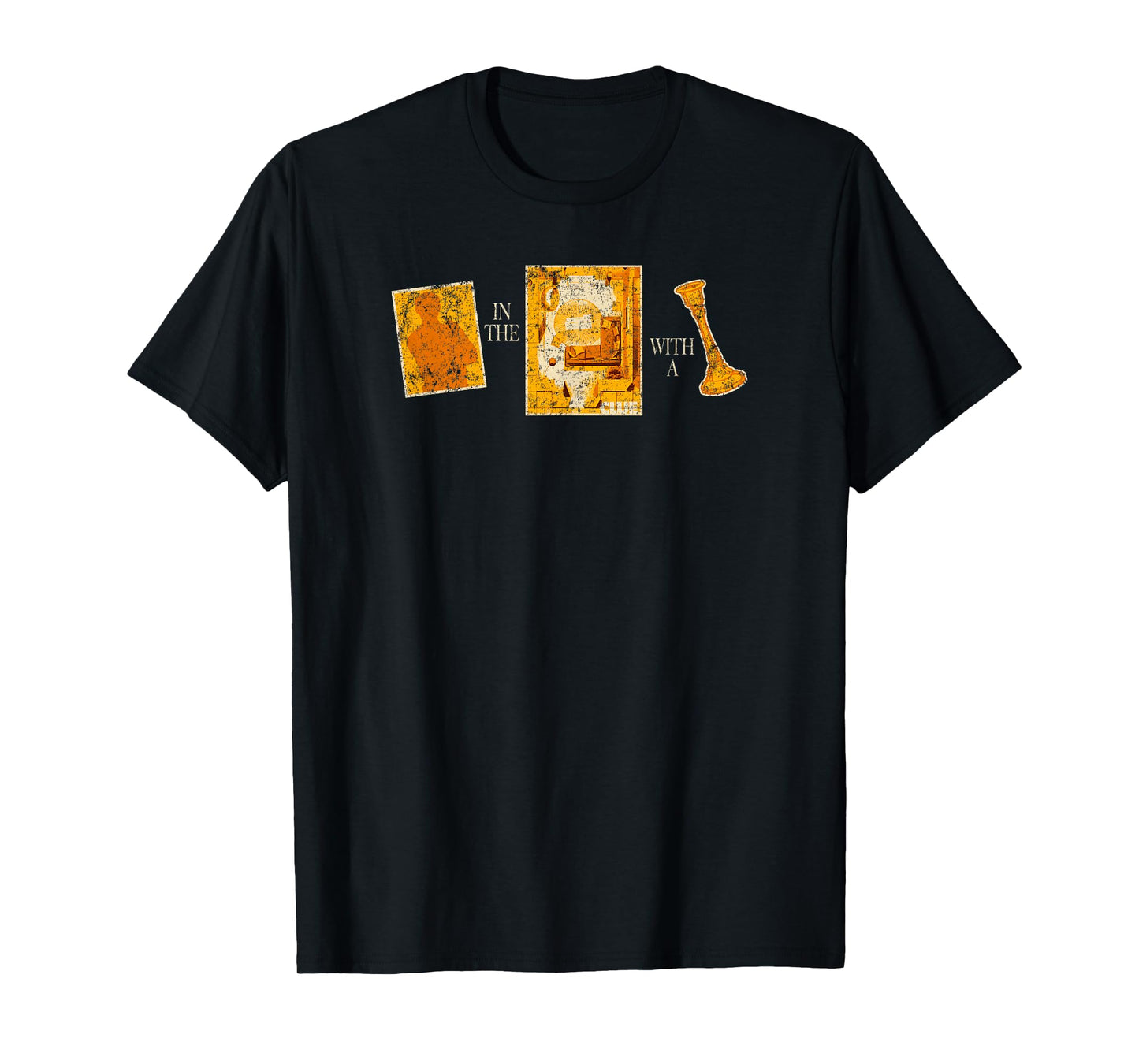 Clue Suspect In The Room With A Weapon Distressed Cards T-Shirt