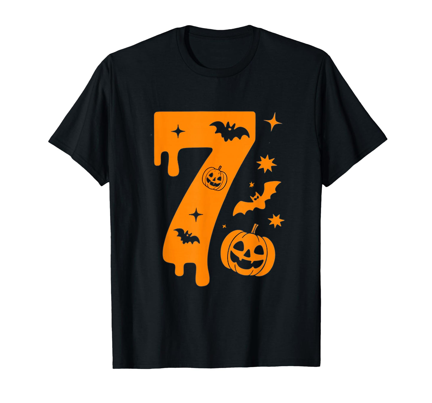 Number 7 Six Seven 6 7 Meme Funny Design Couples Halloween T-Shirt