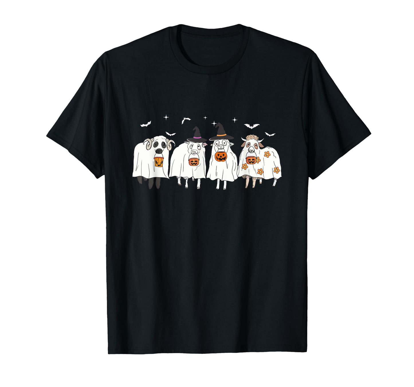 Sheep Sheet Halloween Sheep Ghost Spooky Season Sheep Lover T-Shirt