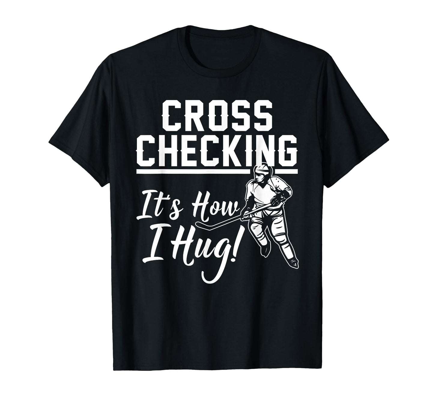 Funny Ice Hockey Gift For Kids Boys Girls Cool Game Player Short Sleeve T-Shirt