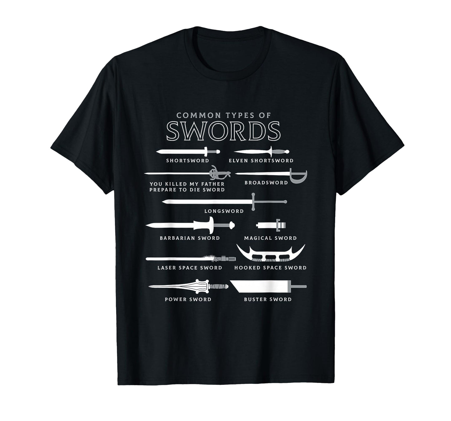 Types Of Swords T-Shirt