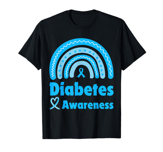 Diabetes Awareness T1D Type 1 And T2D Type 2 Women T-Shirt