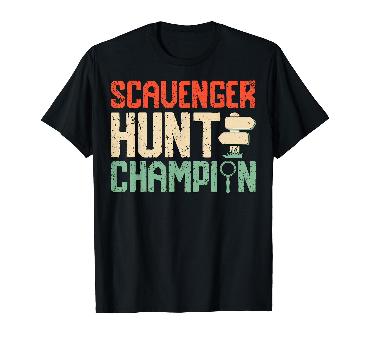 Scavenger Hunt Champion Fun Design T-Shirt