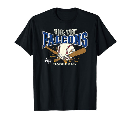Air Force Falcons Baseball Bite Dark Gray T-Shirt