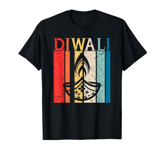 Deepavali Retro Diwali Festival of Light T-Shirt