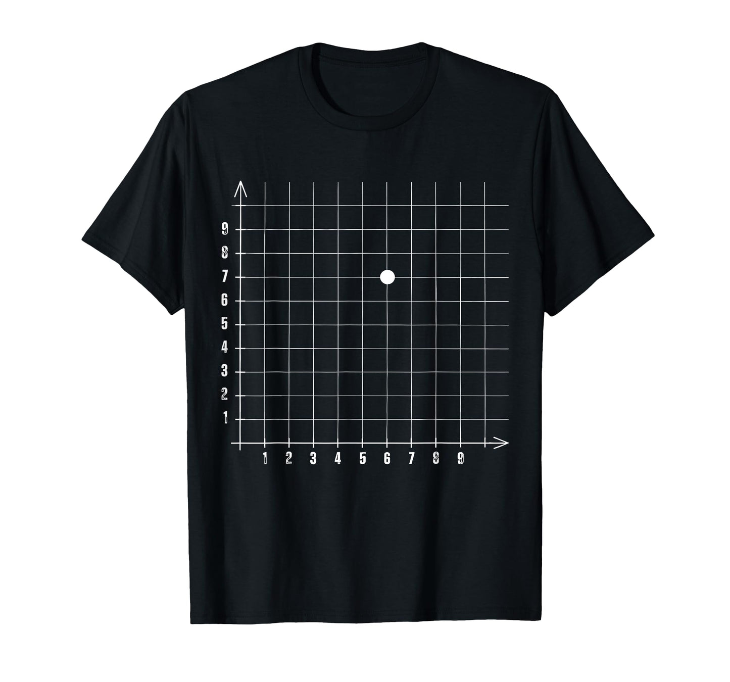 Coordinate (6,7) Funny Math Teacher 67 Math Lover Boys Kids T-Shirt