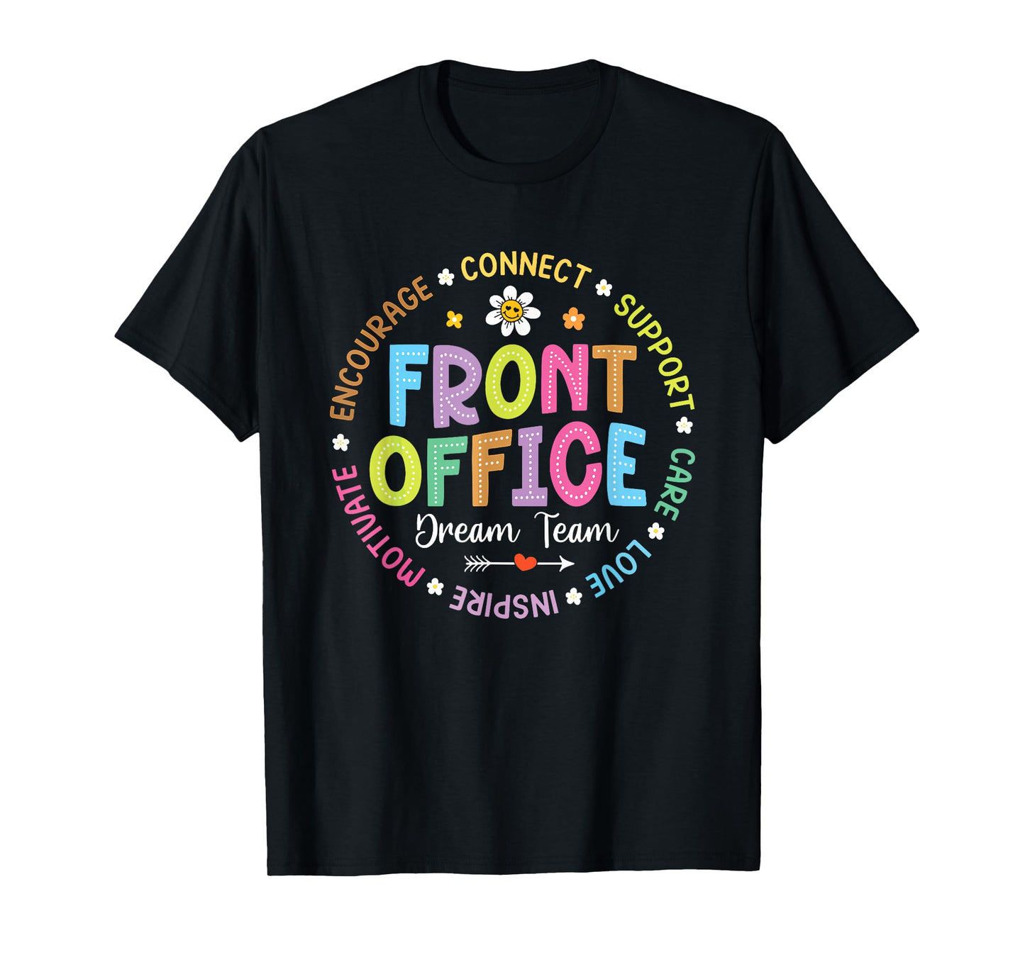 Front Office Squad Back to School Happy First Day of School T-Shirt
