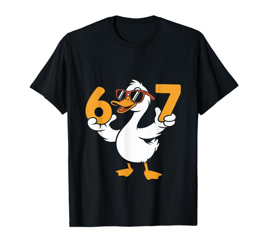 67 Meme Funny Goose Humor Six Seven Gen Alpha T-Shirt