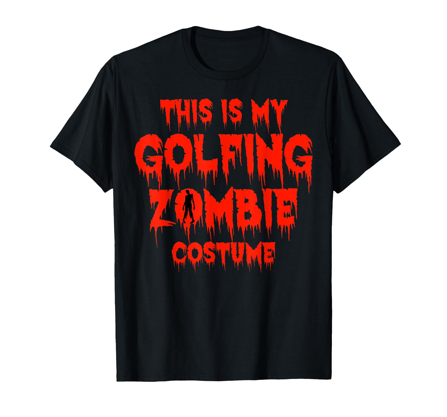 Halloween Golf Player Zombie Costume Golfer All Hallows' Day T-Shirt