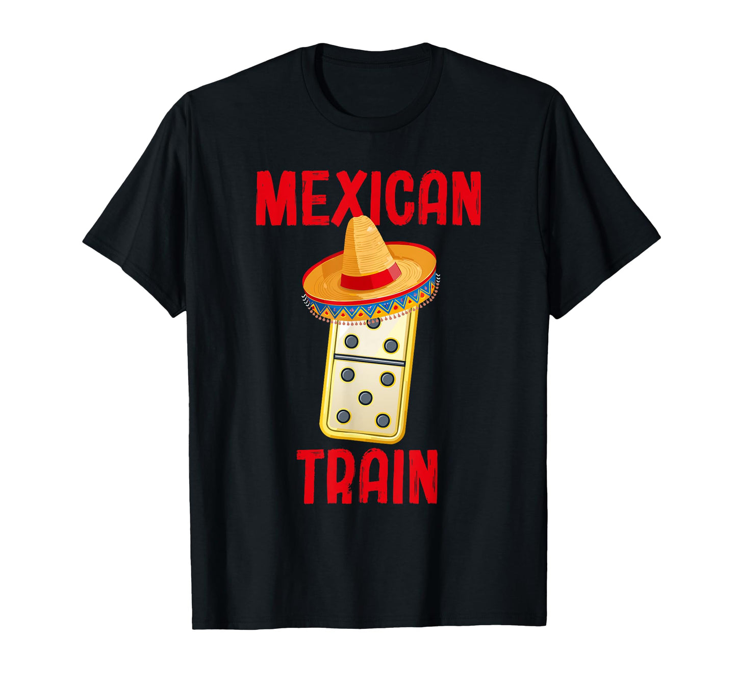 Funny Domino Player Game Mexican Train Dominoes T-Shirt
