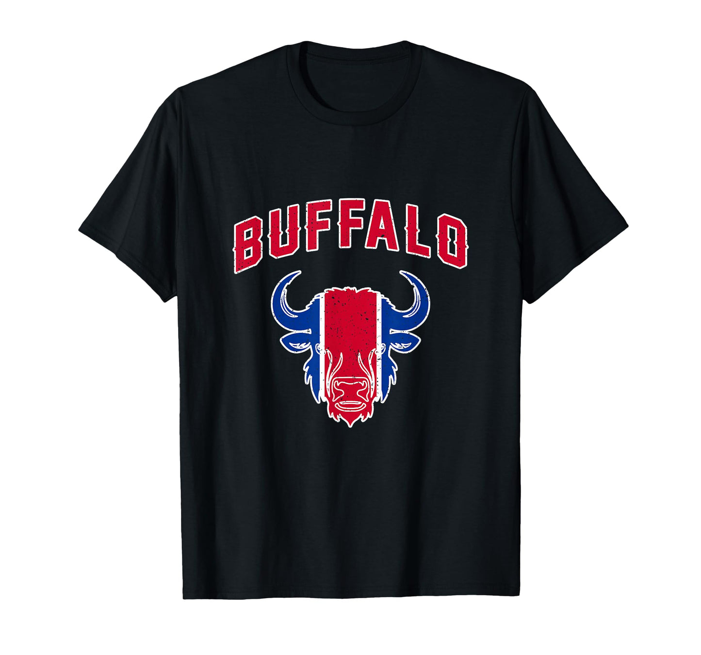 Buffalo New York NY Bison Classic Athletic Sport Vintage T-Shirt