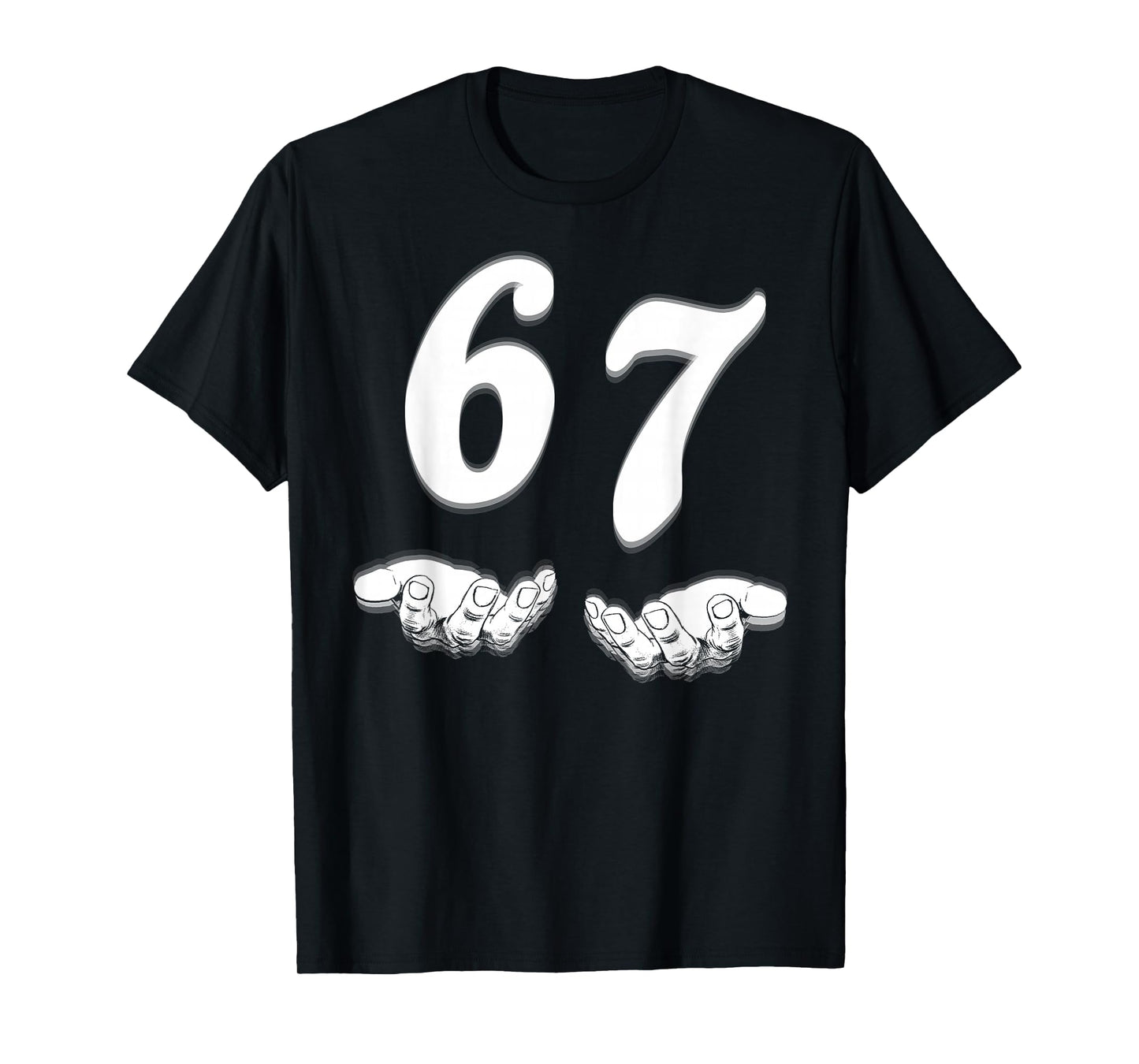 Funny Six Seven 6 7 Meme Gen Alpha Slang T-Shirt