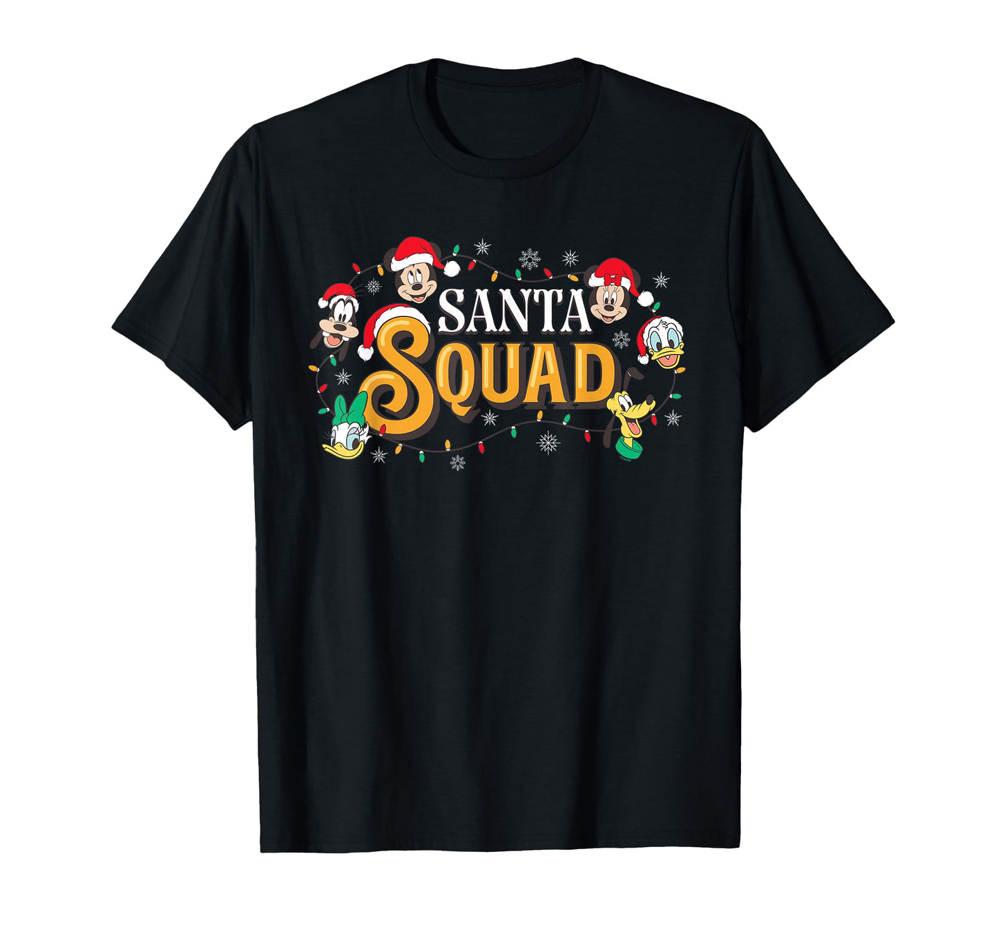 Disney Mickey & Friends Santa Squad Family Christmas Trip T-Shirt