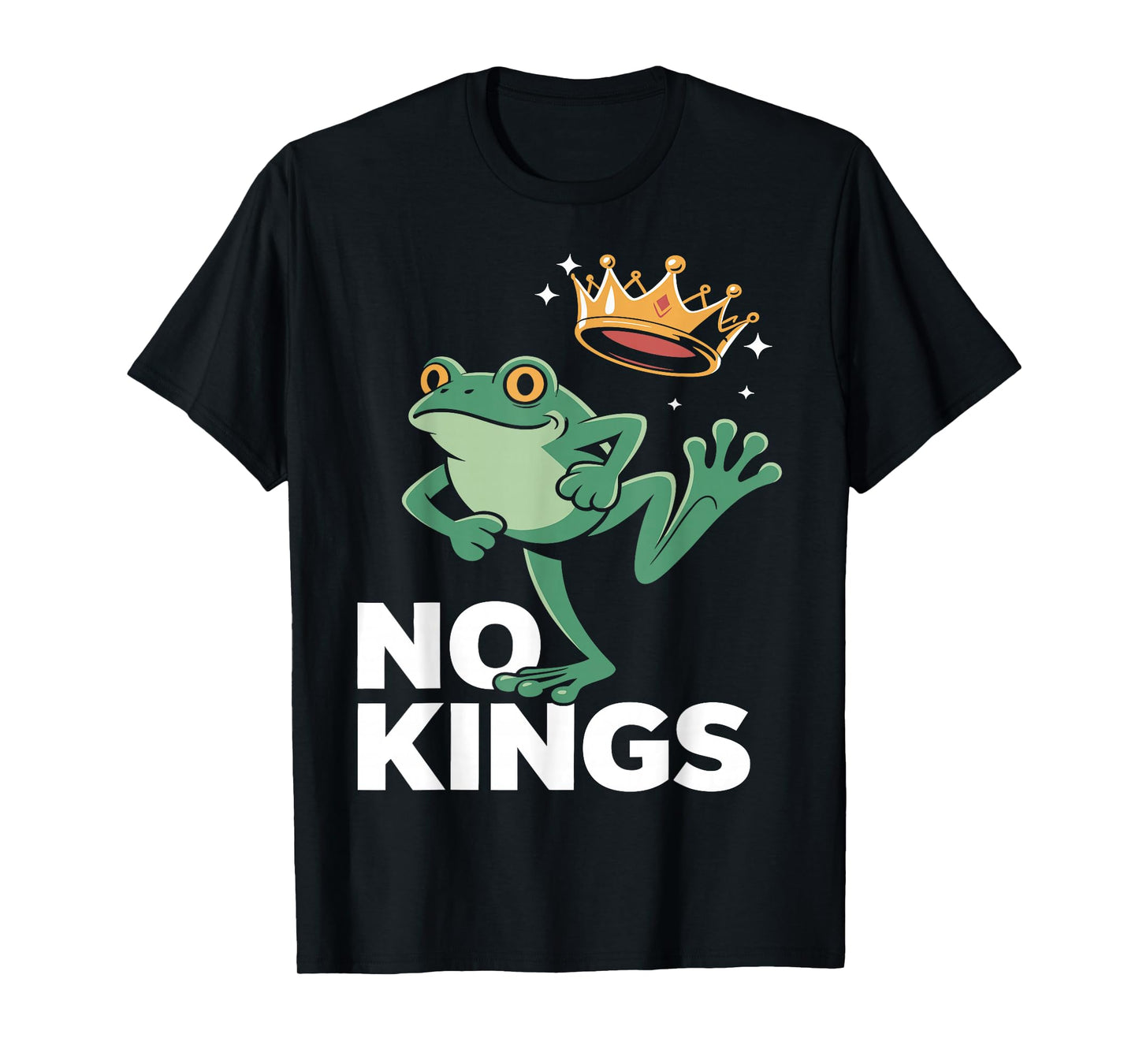 Resist No Kings USA Funny Frog Patriot Political Protest T-Shirt