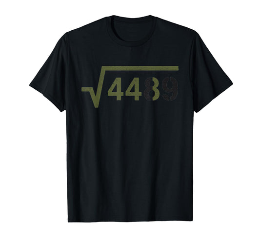 67 Six Seven 6-7 Meme Square Root 4489 Slang Math Teacher T-Shirt