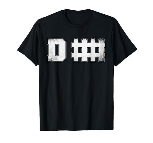 D fence Funny Defense Football T-Shirt