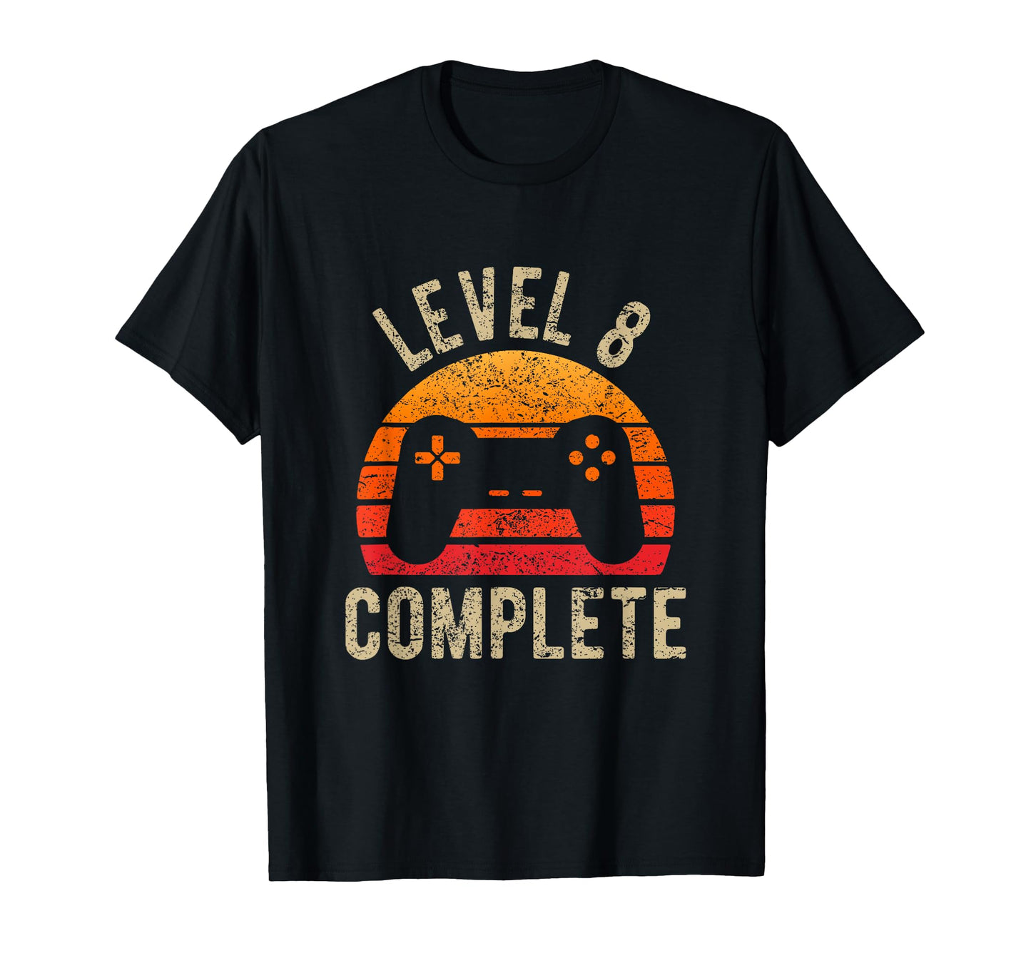 Birthday 8 Years Level 8 Complete Vintage Retro 8th Wedding T-Shirt