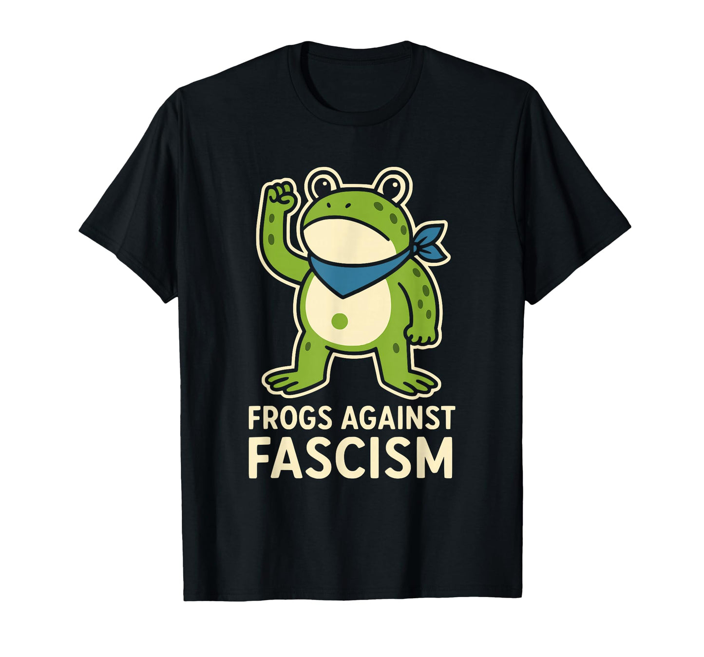 Retro Frogs Against Fascism Portland Frog Protest Men Women T-Shirt