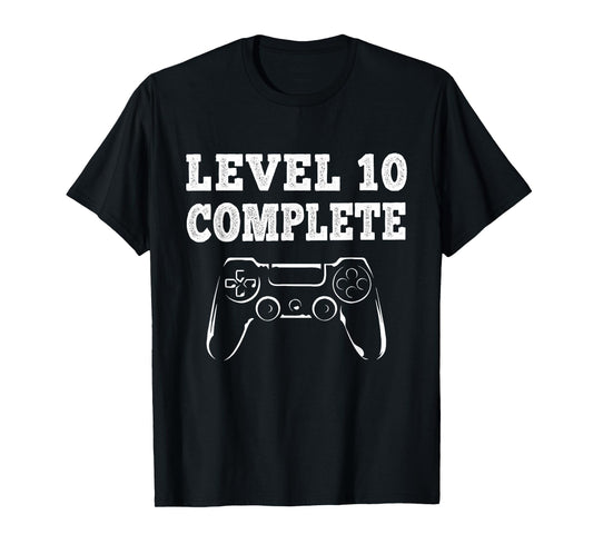 10th Wedding Anniversary For Husband Funny Level 10 Complete T-Shirt