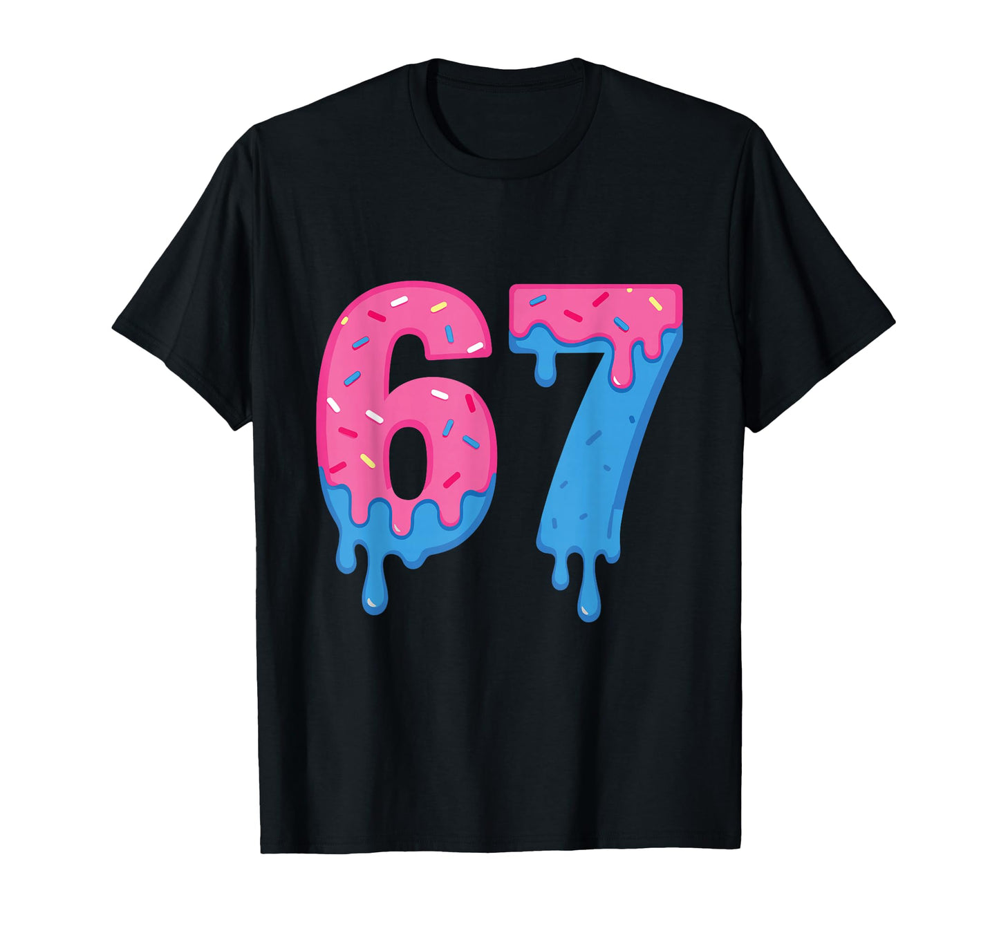 Donut 67 Meme Fun Six Seven Sprinkles Design T-Shirt