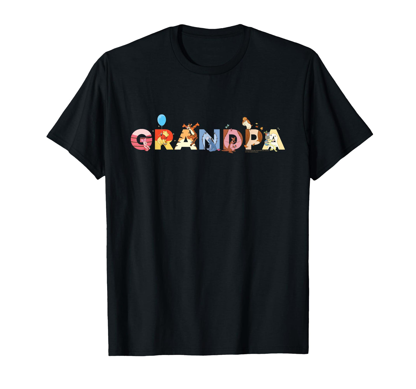 Disney Winnie the Pooh & Friends Grandpa Gift Family Trip T-Shirt