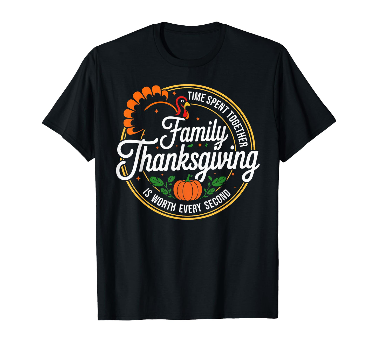 Family Thanksgiving 2025 Turkey Thankful Fall Autumn T-Shirt