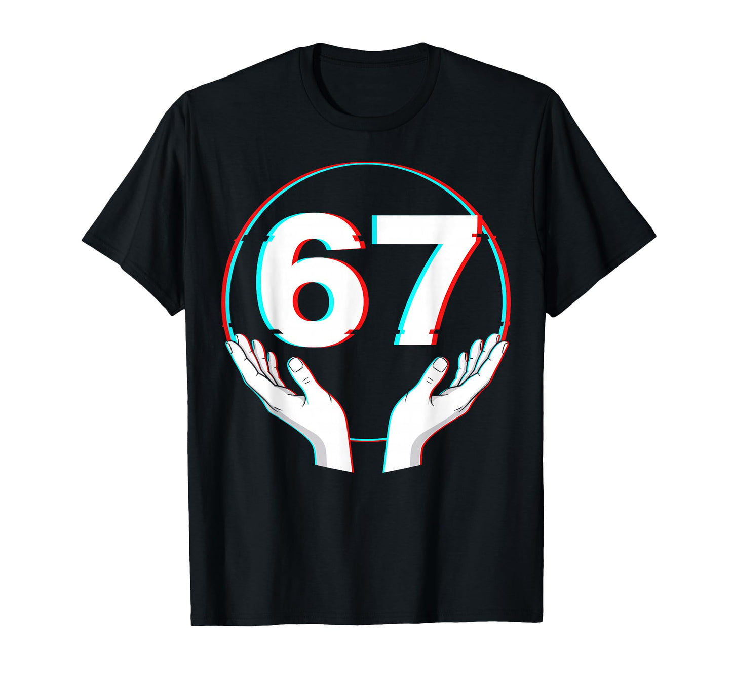 Funny Hands 67 Meme Six Seven Gen Alpha Slang T-Shirt
