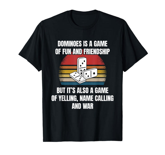 Dominoes Game Domino Hobby Funny Saying Bad Loser Quote T-Shirt