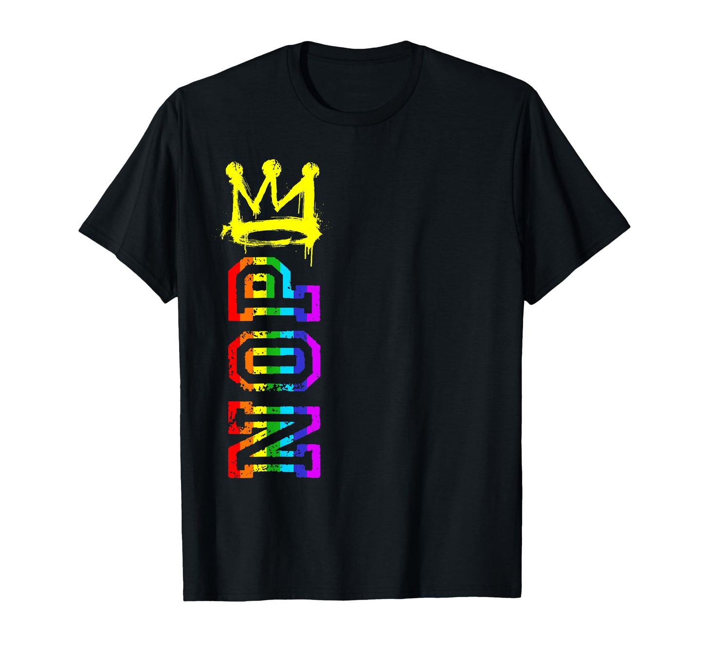 No Kings Protest Sign Vertical LGBT Pride Shirt Men Women T-Shirt