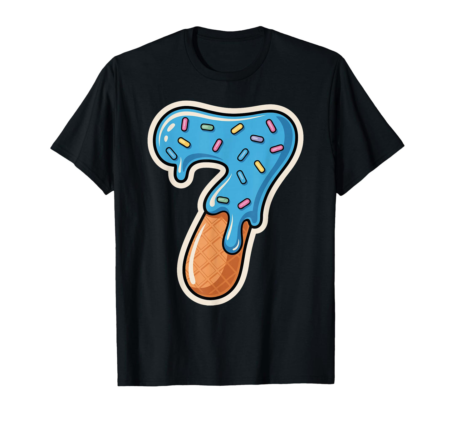 67 Halloween Costume Duo Matching Number 6 and 7 Ice Cream T-Shirt