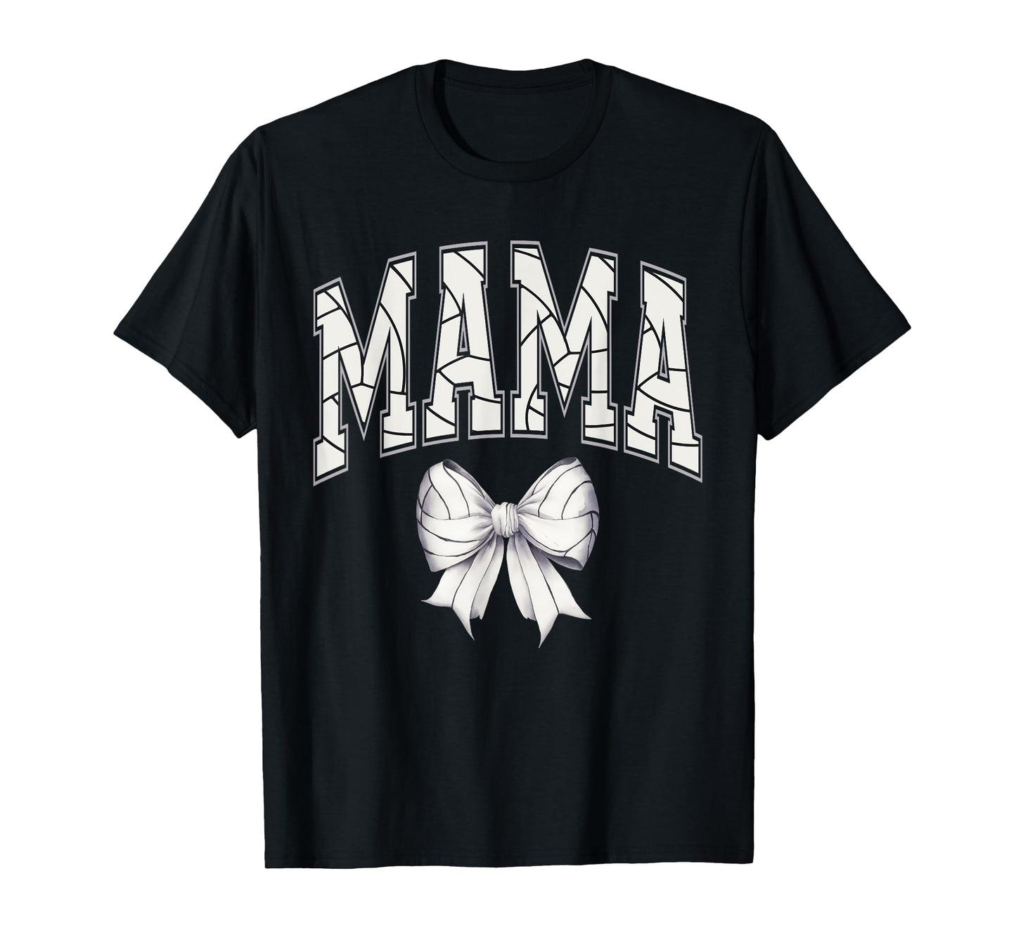 Volleyball Mama Shirt Volleyball Mom Coquette Bow Game Day T-Shirt