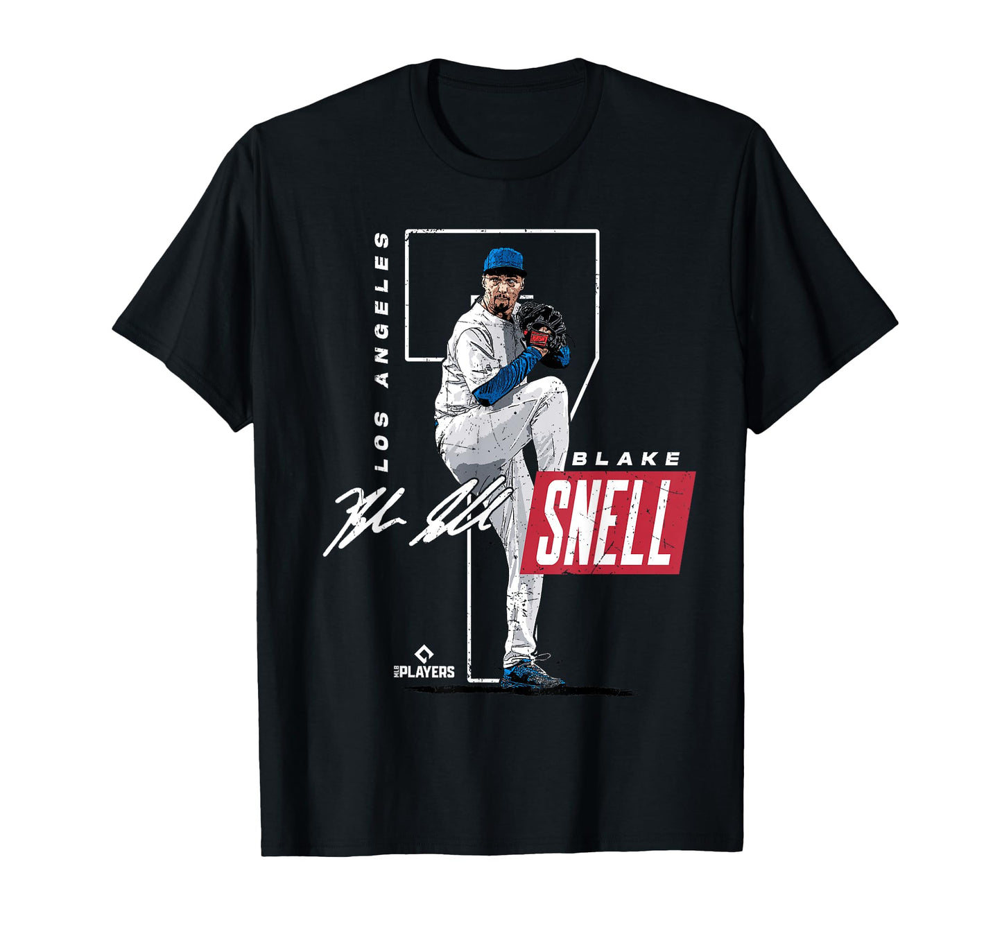 Blake Snell | Los Angeles D MLB Baseball Player | MLBBSN202M T-Shirt