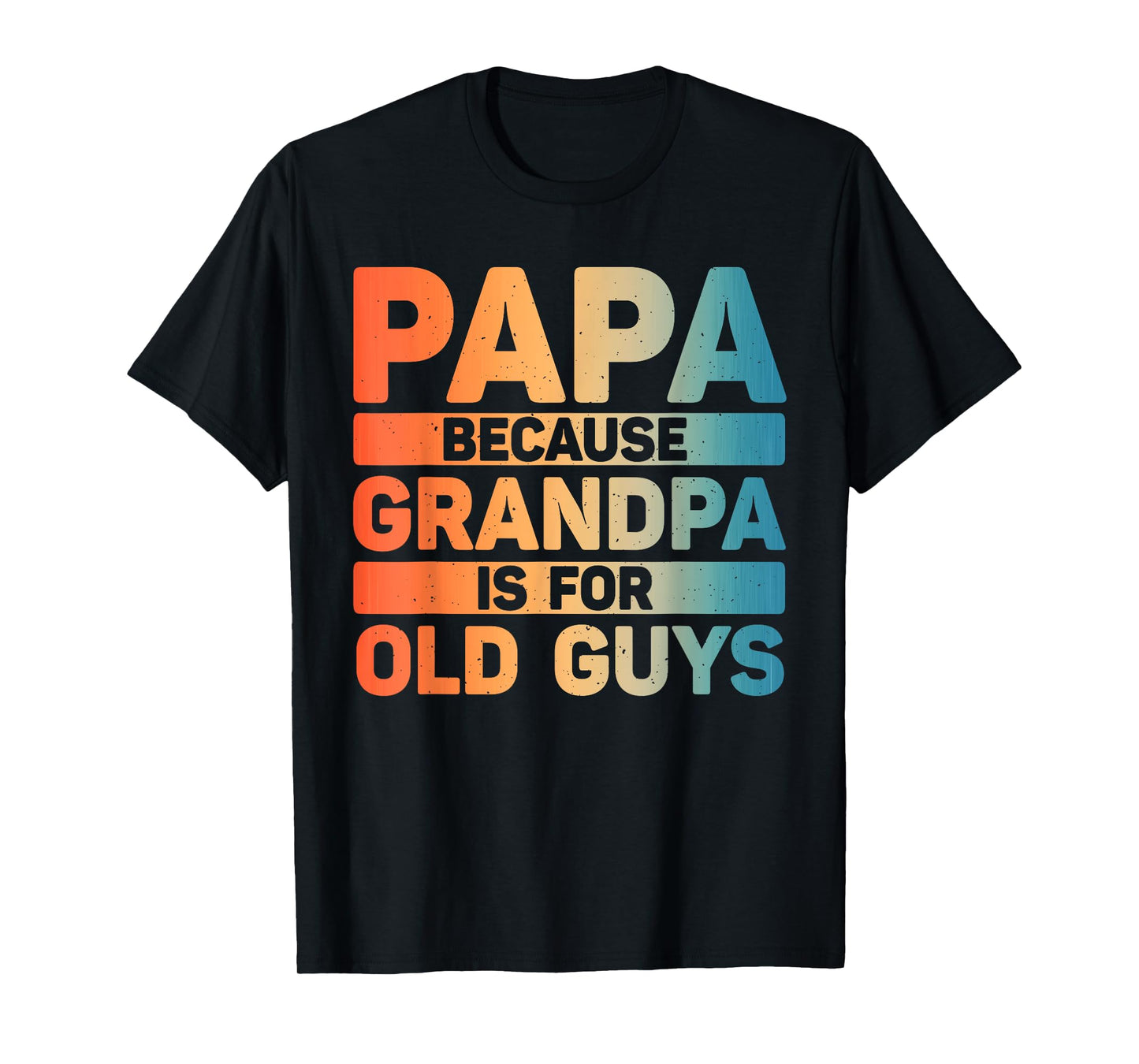Papa Art for Grandpa Men from Grandkids Father's Day Papa T-Shirt