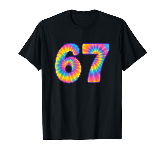 67 Meme Tie Dye Retro Six Seven T-Shirt