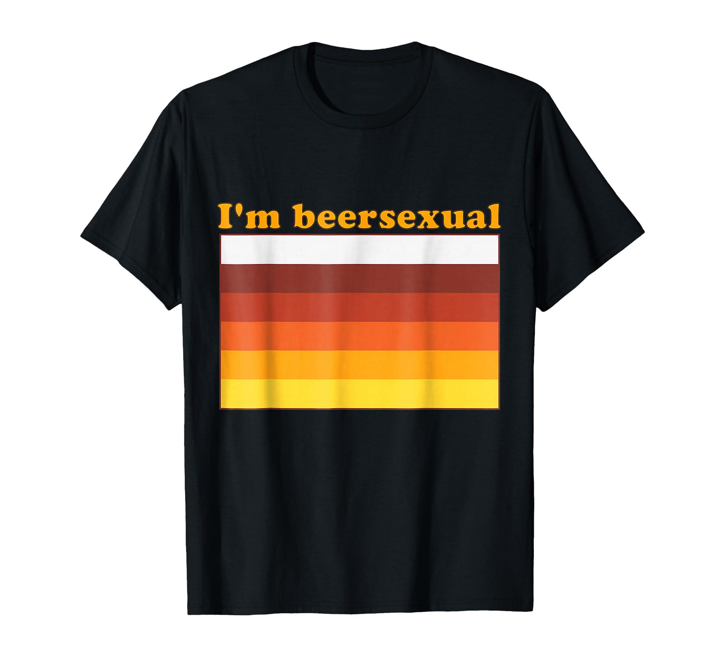 I'm Beersexual Beer Drinking LGBTQ Pride Design T-Shirt