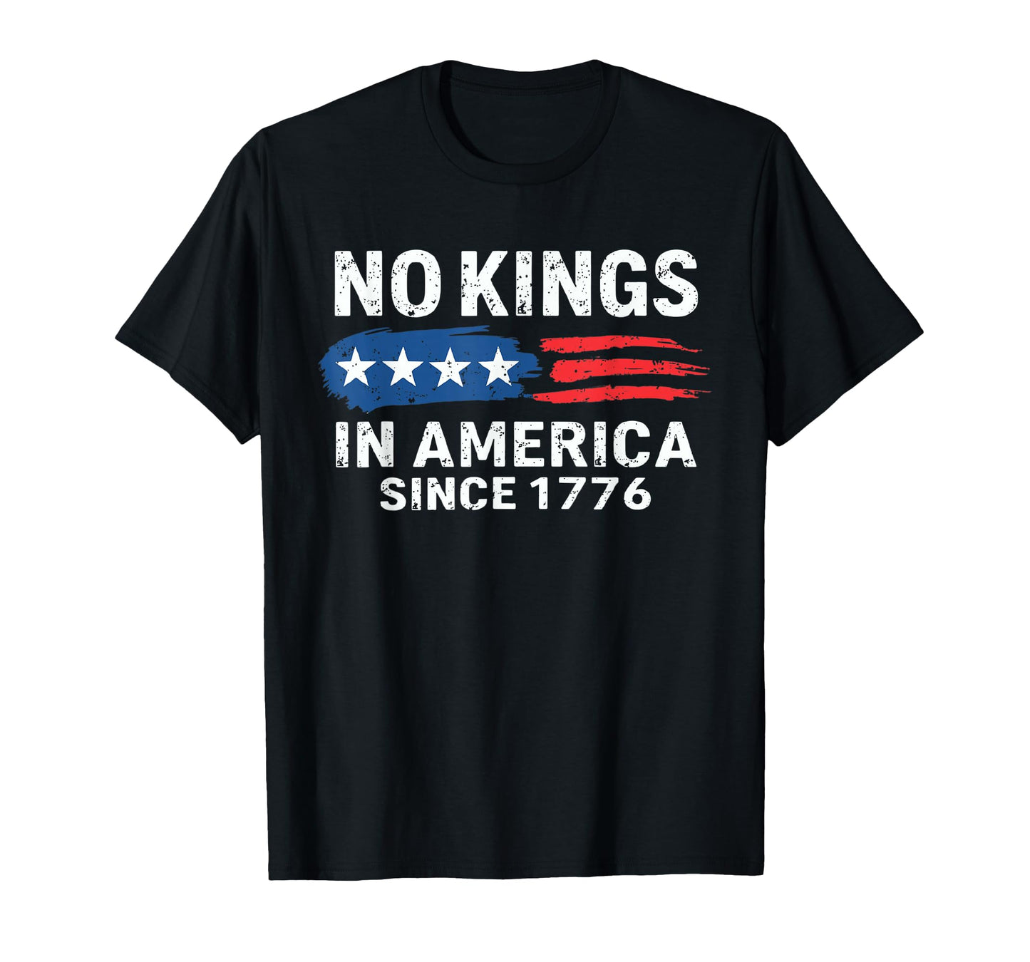 No Kings in America USA Flag T-Shirt