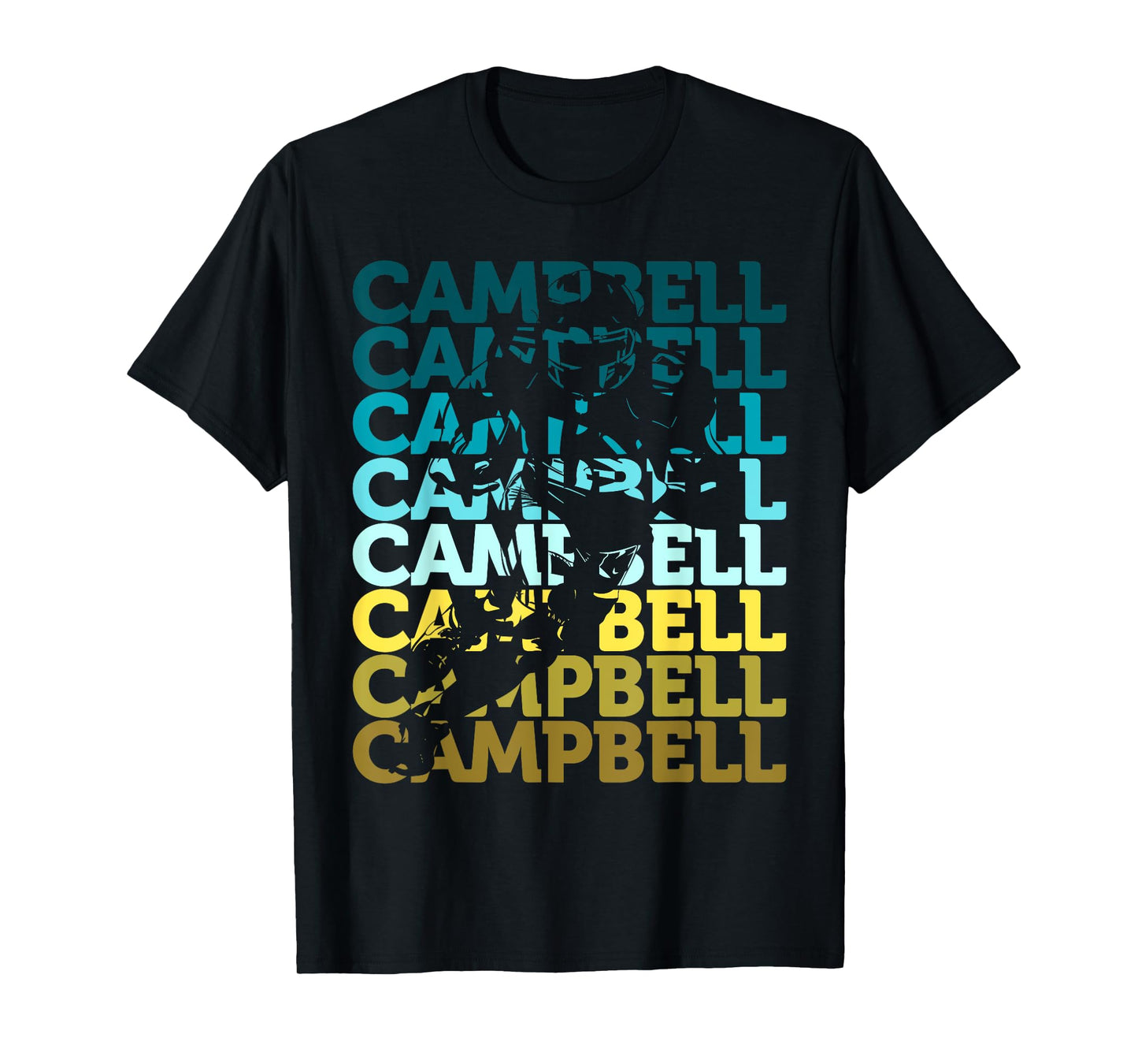 Campbell Football Fan Offensive Tackle Gear T-Shirt