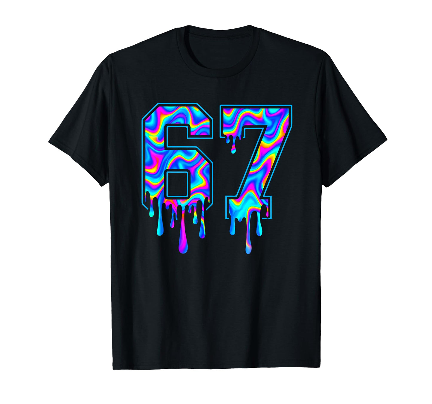 Swirl Six Seven Drip 6 7 Meme Gen Alpha Slang T-Shirt