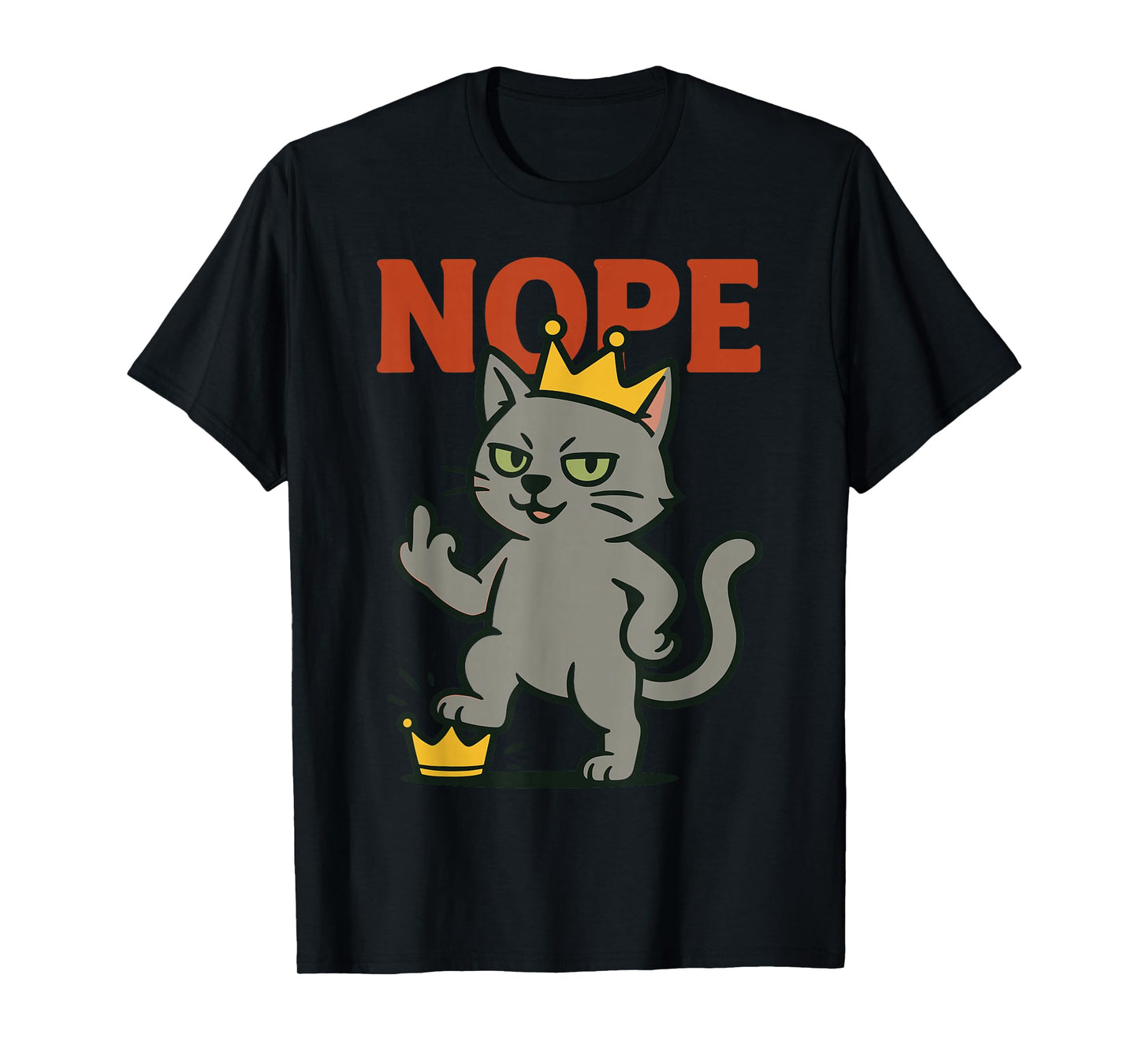 No Kings Nope Retro American Freedom Design T-Shirt