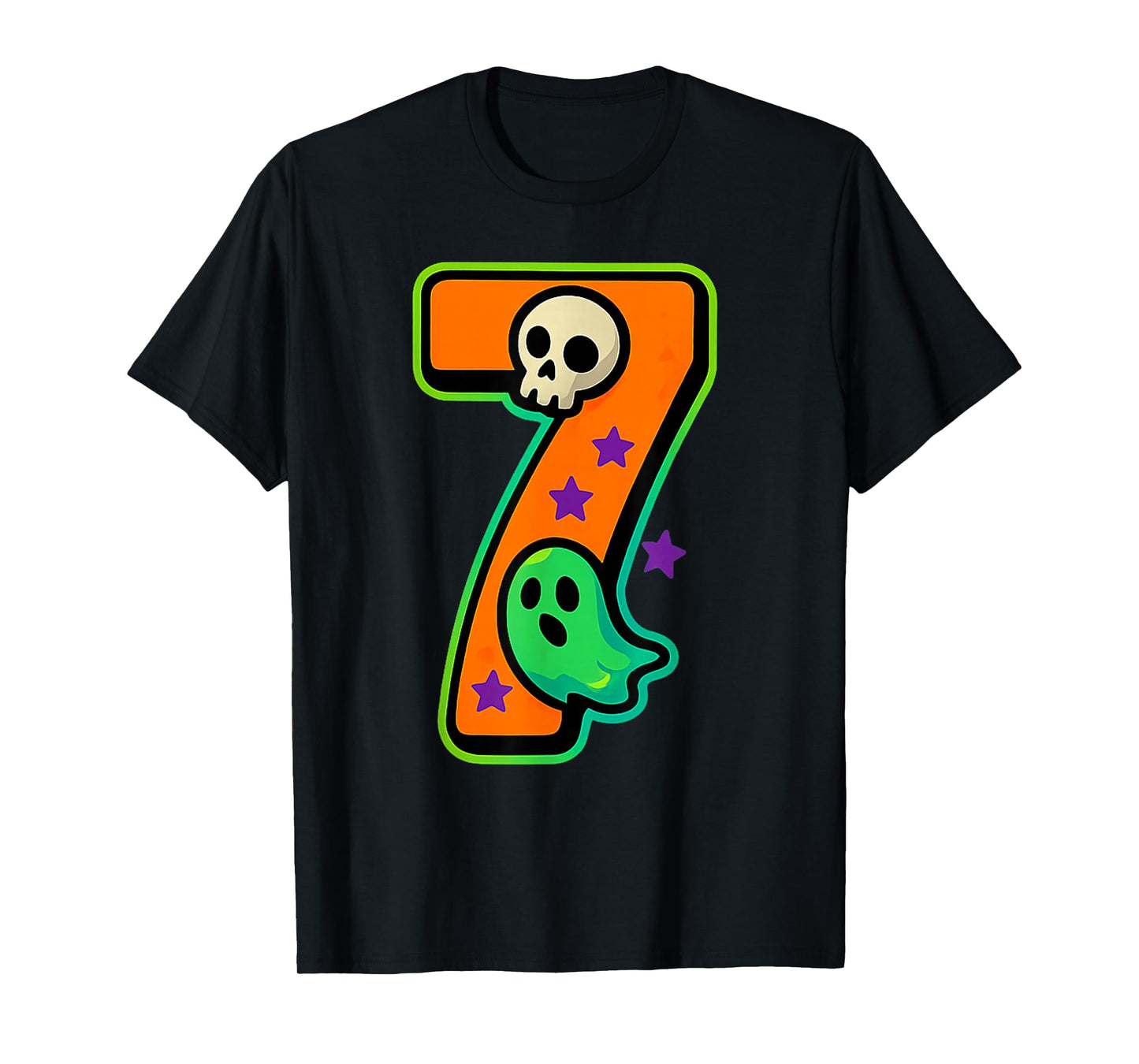 Number 7 Funny Meme Saying 6 7 Six Seven Halloween T-Shirt